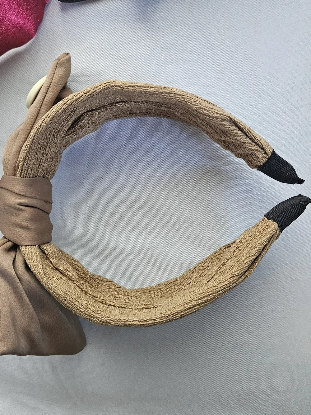 Women’s Knotted Headband Set - Red, Black, Tan, Blue